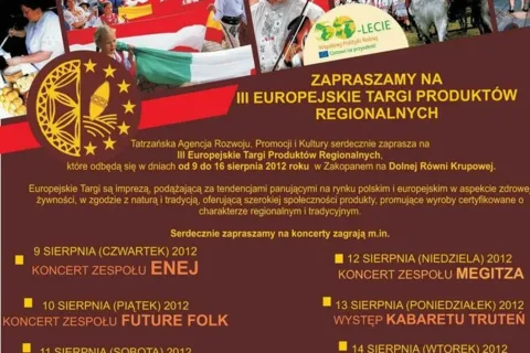 III Europejskie Targi Produktów Regionalnych