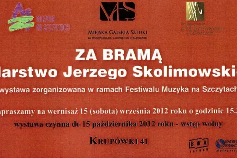 Wernisaż wystawy "Za bramą" malarstwo Jerzego Skolimowskiego