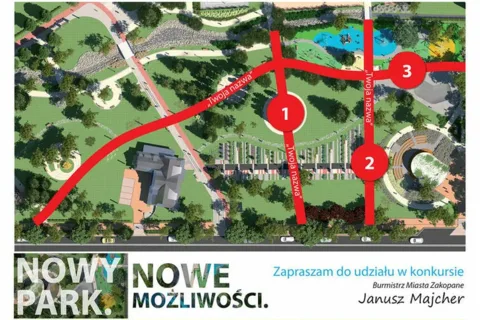 Konkurs na nazwy alejek w nowym Parku Miejskim