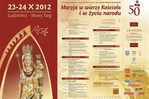 Sympozjum naukowe z okazji 50-lecia koronacji figury Matki Boskiej Ludźmierskiej "Maryja w wierze Kościoła i w życiu narodu"