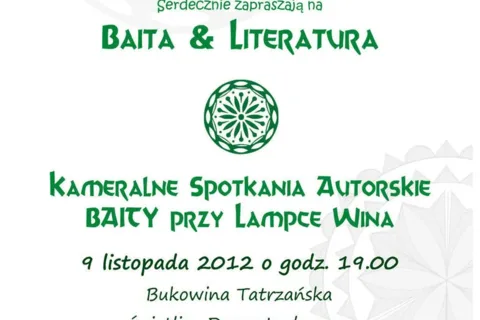 Wydarzenie kulturalne BAITA & LITERATURA