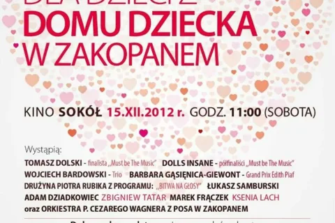 Koncert charytatywny dla dzieci z Domu Dziecka w Zakopanem