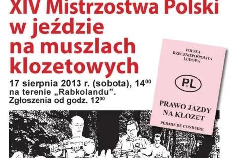 XIV Mistrzostwa Polski w jeździe na muszlach klozetowych.