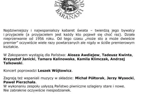 Kabaret Piwnica pod Baranami