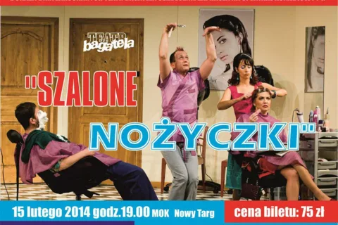 Szalone nożyczki - spektakl Teatru Bagatela z okazji Dnia Zakochanych