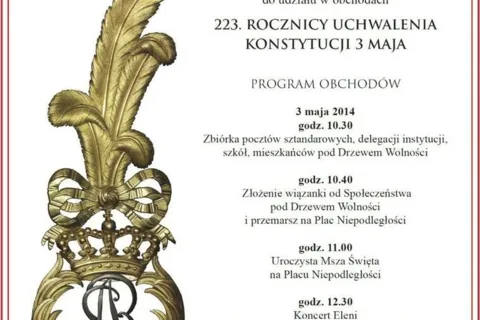 Obchody 223. Rocznicy Uchwalenia Konstytucji 3 Maja
