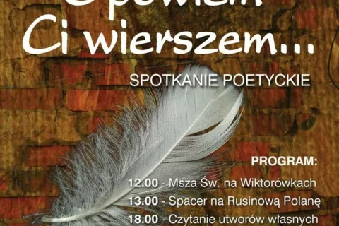 "Opowiem ci wierszem..." spotkanie poetyckie