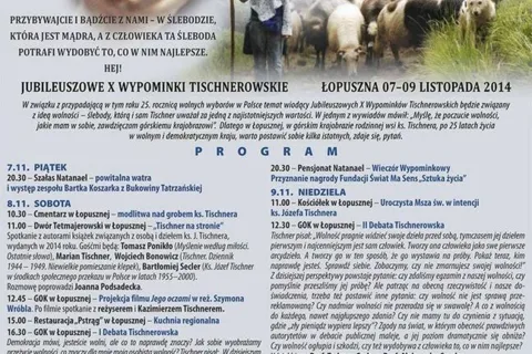 JUBILEUSZOWE X WYPOMINKI TISCHNEROWSKIE