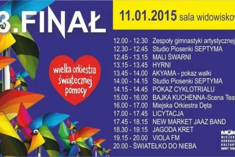 23 finał WOŚP w Nowym Targu