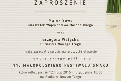 11 Małopolski Festiwal Smaku