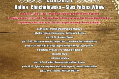 TATRZAŃSKIE WICI 2015 - „Święto Lasu” - Siwa Polana