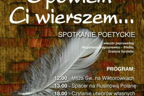 Spotkanie poetyckie OPOWIEM CI WIERSZEM - DLA JURKA