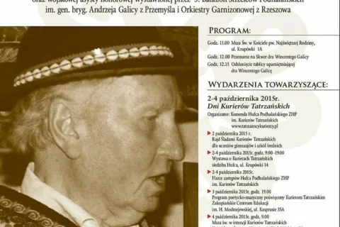 Odsłonięcie tablicy z okazji 99. Rocznicy Urodzin i 5. Rocznicy Śmierci dra Wincentego Galicy