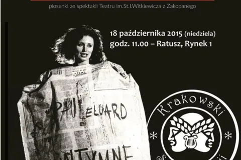 72 salon poezji w Nowym Targu pt. "Intymne" piosenki ze spektakli Teatru im. St. I. Witkiewicza w Zakopanem