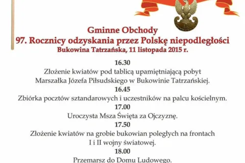 Gminne Obchody 97. Rocznicy odzyskania niepodległości