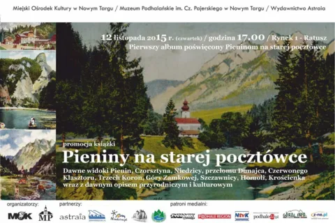Promocja książki Pieniny na starej pocztówce