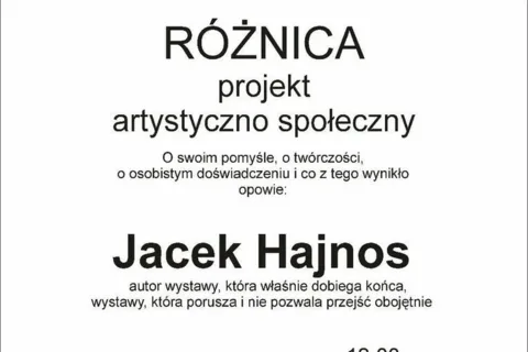 Zapraszamy na spotkanie z Jackiem Hajnosem
