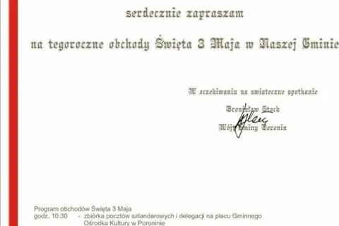 Święto Konstytucji 3 Maja w Poroninie