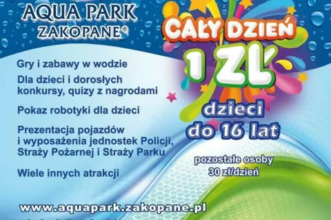 Wielkie świętowanie Dnia Dziecka w Aqua Park Zakopane