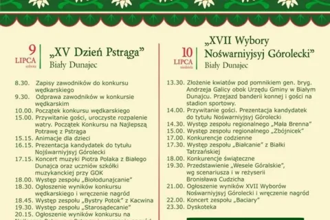 XV "Dzień Pstrąga" i XVII "Wybory Nośwarniyjsyj Górolecki"