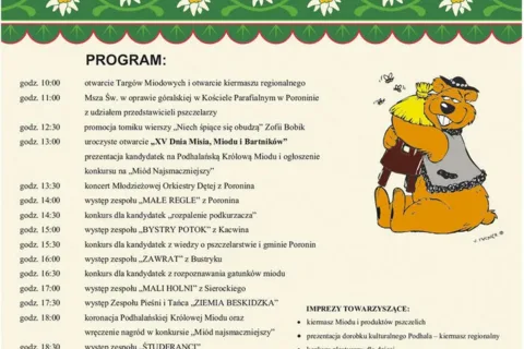 XV DZIEŃ MISIA, MIODU I BARTNIKÓW