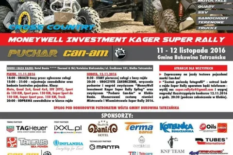 MoneyWell Investment Kager Super Rally - Epilog w gminie Bukowina Tatrzańska