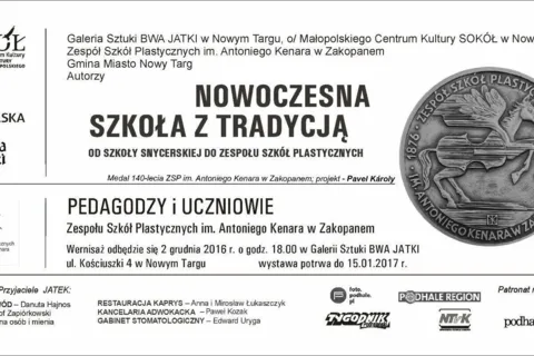 Otwarcie wystawy "Nowoczesna szkoła z tradycją - od szkoły snycerskiej do Zespołu Szkół Plastycznych. Pedagodzy i uczniowie ZSP im. A. Kenara w Zakopanem"