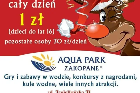 Świętuj MIKOŁAJKI w Aqua Park Zakopane