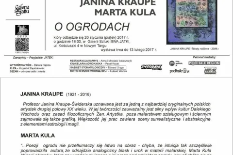 Wernisaż wystawy "O ogrodach"
