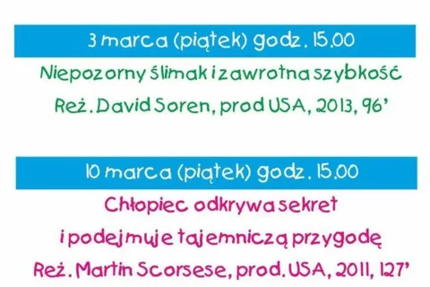 Kino Juniora w marcu