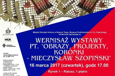 Wernisaż wystawy "Obrazy, projekty, koronki – Mieczysław Szopiński"