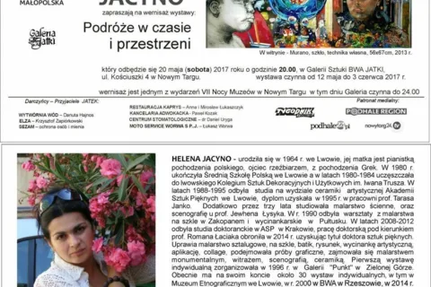 Wernisaż wystawy Heleny Jacyno "Podróże w czasie i przestrzeni"