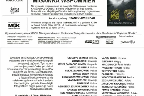 Wernisaż wystawy fotografii pt. "MIGAWKA WSPOMNIEŃ"