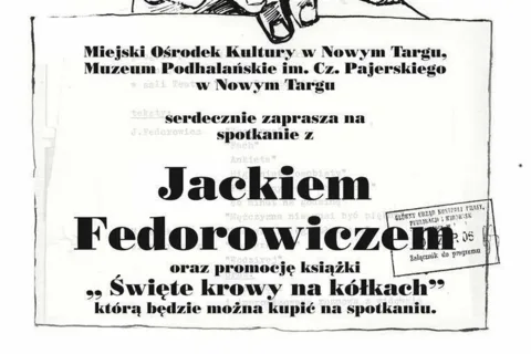 Spotkanie z Jackiem Fedorowiczem w Muzeum Podhalańskim im. Cz. Pajerskiego w Nowym Targu