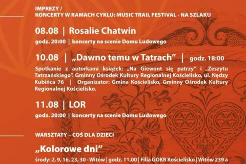 Imprezy i atrakcje w Gminie Kościelisko