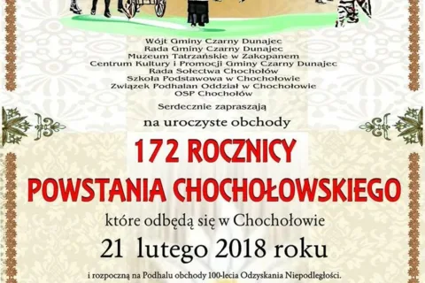 Uroczyste obchody 172 Rocznicy Powstania Chochołowskiego