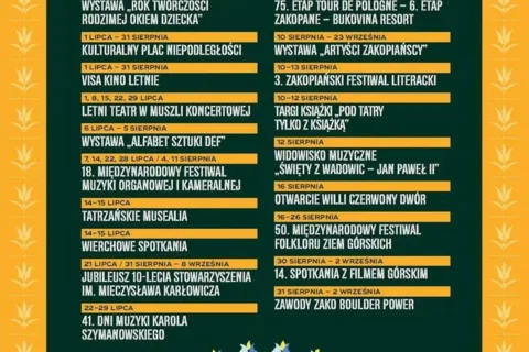 Lato w Zakopanem, latem folkloru i wrażeń