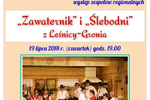 Występ zespołów regionalnych "Zawaternik" i "Ślebodni"