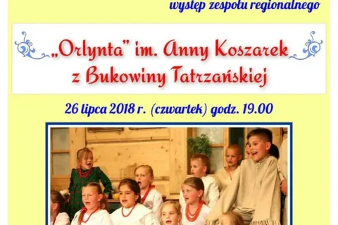 Występ zespołu regionalnego "Orlynta"