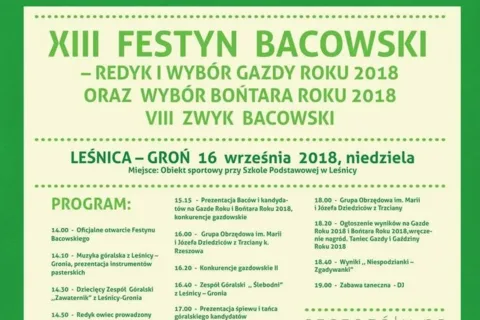 XIII FESTYN BACOWSKI oraz VIII ZWYK BACOWSKI - LEŚNICA – GROŃ