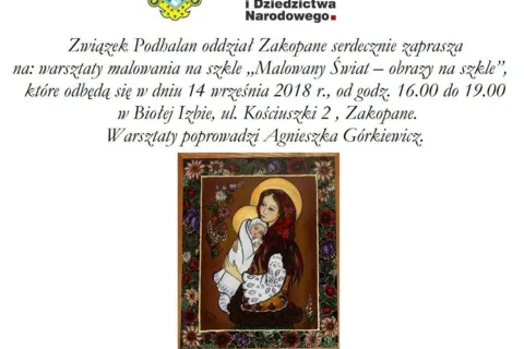 Warsztaty malowania na szkle "Malowany Świat – obrazy na szkle"