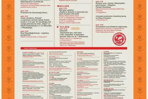 100-LECIE ODZYSKANIA NIEPODLEGŁOŚCI - ZAKOPANE