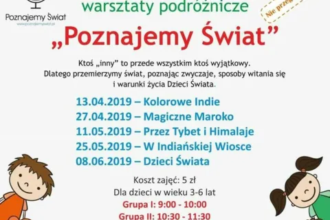 Warsztaty podróżnicze „Poznajemy Świat”