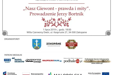 Wieczór w Czerwonym Dworze "Nasz Giewont - prawda i mity"