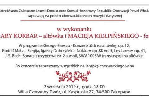 Polsko-chorwacki koncert muzyki klasycznej