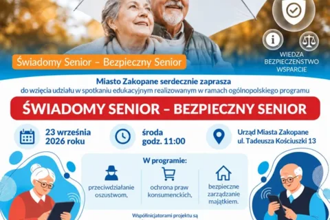 "Świadomy Senior – Bezpieczny Senior"
