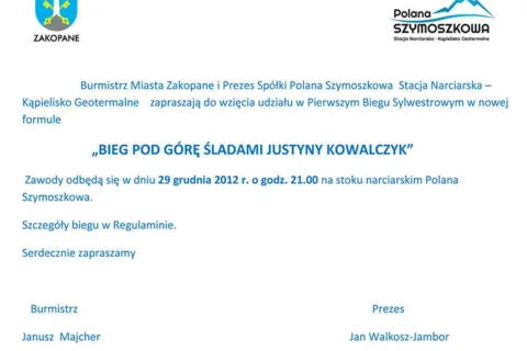 BIEG POD GÓRĘ ŚLADAMI JUSTYNY KOWALCZYK