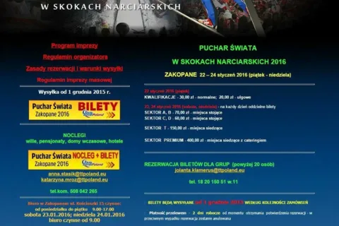 PUCHAR ŚWIATA W SKOKACH NARCIARSKICH 2016