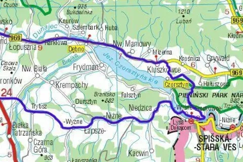 Wokół Zalewu Czorsztyńskiego - 63,1km