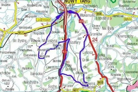 Gliczarów & Maruszyna - 56,4km